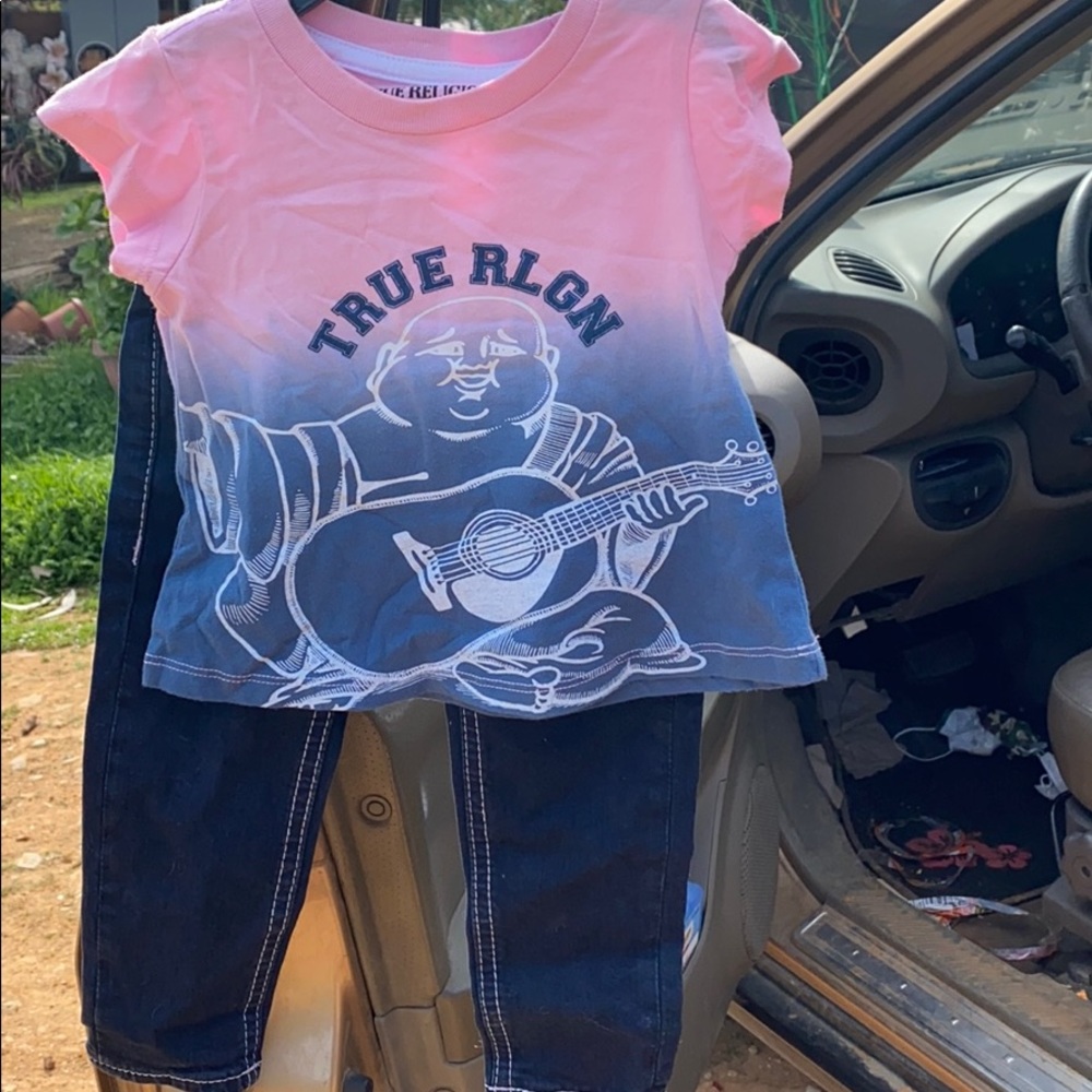 True religion outfit for baby girl